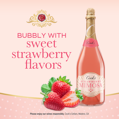 Cooks Sparkling Strawberry Mimosa 750ml Bottle