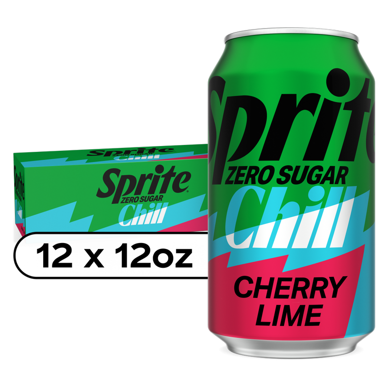 Sprite Chill Cherry Lime Zero Sugar 12pk 12oz Can