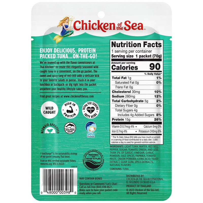 Chicken of the Sea Thai Kitchen Sweet & Spicy Tuna 2.5oz