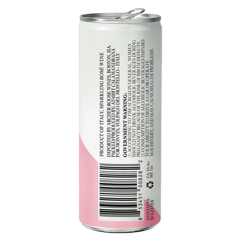 Archer Roose Wines Bubbly Rose 4pk 250ml Cans