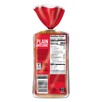 Dave's Killer Bread Plain Bagels - 16.75oz