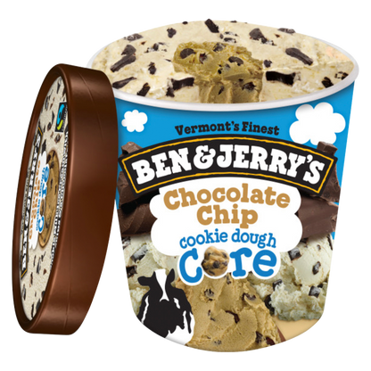 Ben & Jerry's Chocolate Chip Cookie Dough Core Ice Cream 16oz