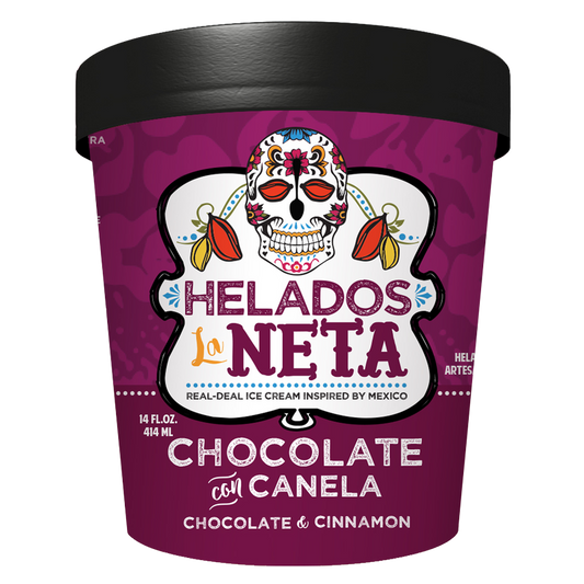 Helados La Neta Chocolate and Cinnamon Ice Cream 14oz