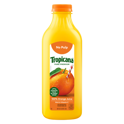 Tropicana No Pulp Orange Juice 46oz Btl