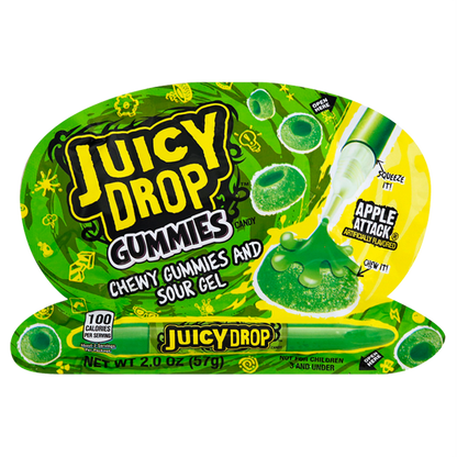 Juicy Drop Gummies Assorted Sweet Gummy Candy & Sour Gel Pen 1ct