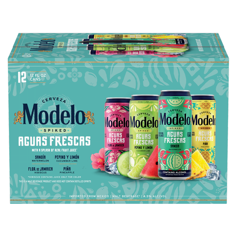 Modelo Spiked Aguas Frescas Variety Pack 12pk 12oz Can 4.5% ABV
