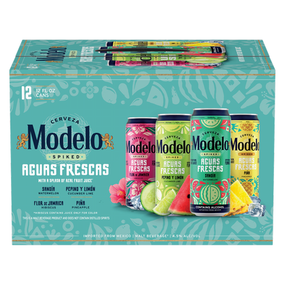 Modelo Spiked Aguas Frescas Variety Pack 12pk 12oz Can 4.5% ABV