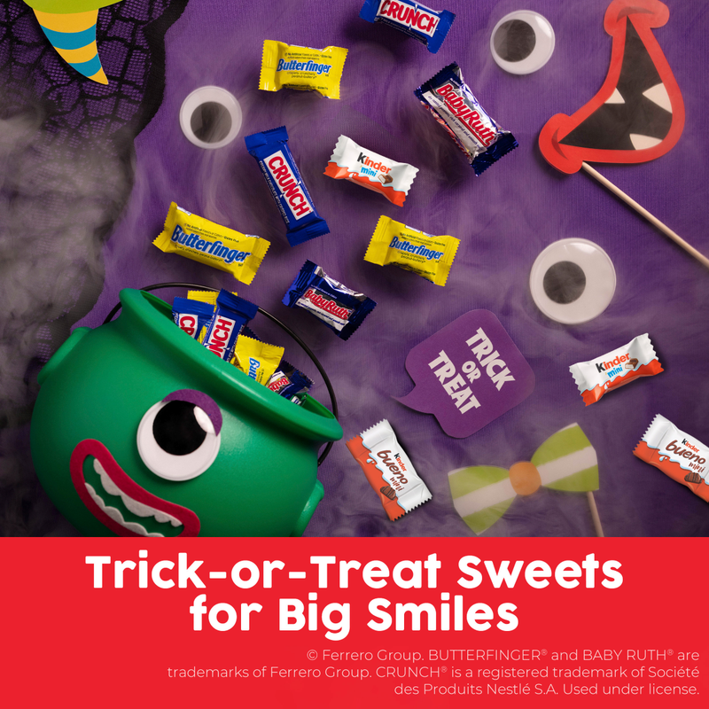 90 Pieces, Assorted Chocolate and Kinder Halloween Trick or Treat Bag