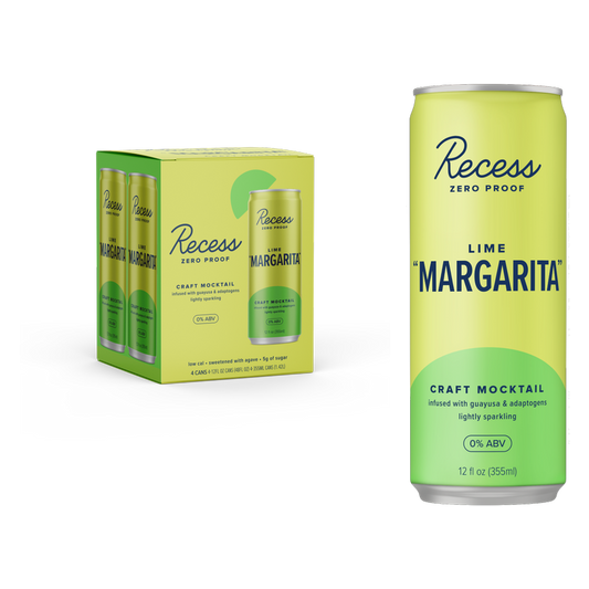 Recess Lime Margarita Mocktail 4pk 12oz Can