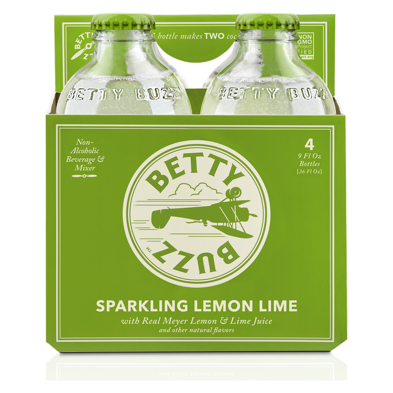 Betty Buzz Sparkling Lemon Lime 4pk 9oz 4pk Btl