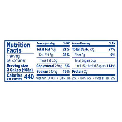 Hostess Iced Vanilla Artificially Flavored Zingers Single Serve 3.81oz