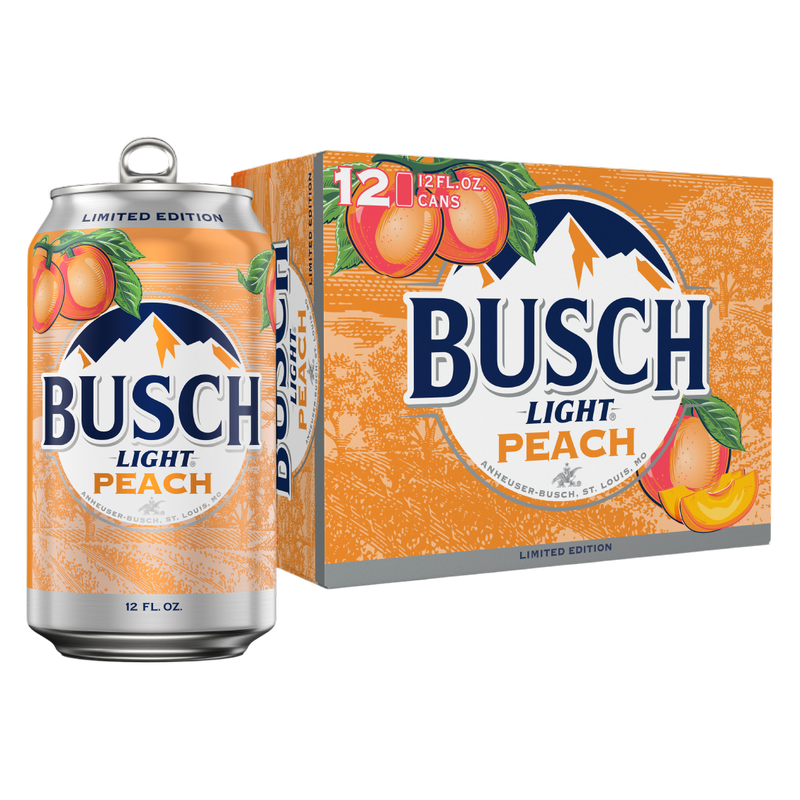 Busch Light Peach 12pk 12oz Can 4.1% ABV