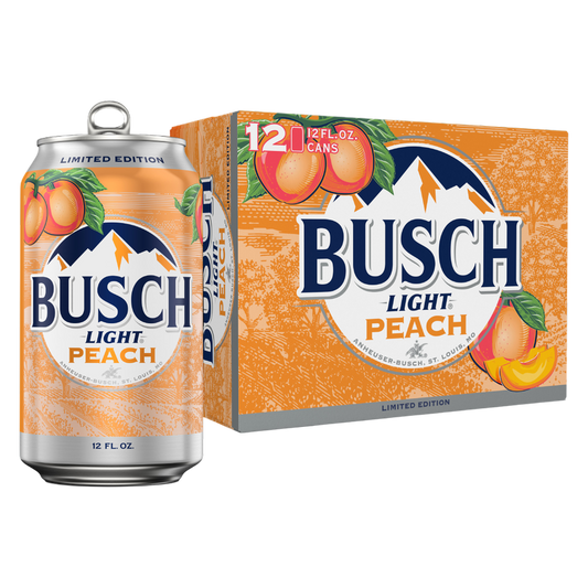 Busch Light Peach 12pk 12oz Can 4.1% ABV