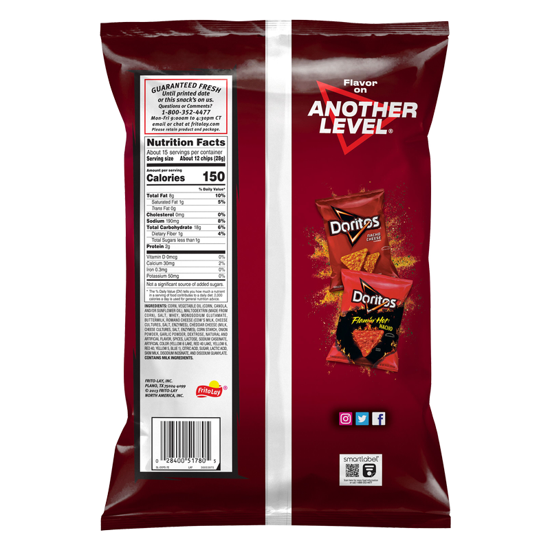 Doritos Spicy Nacho Tortilla Chips Party Size 14.5oz