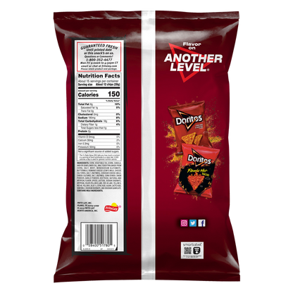 Doritos Spicy Nacho Tortilla Chips Party Size 14.5oz