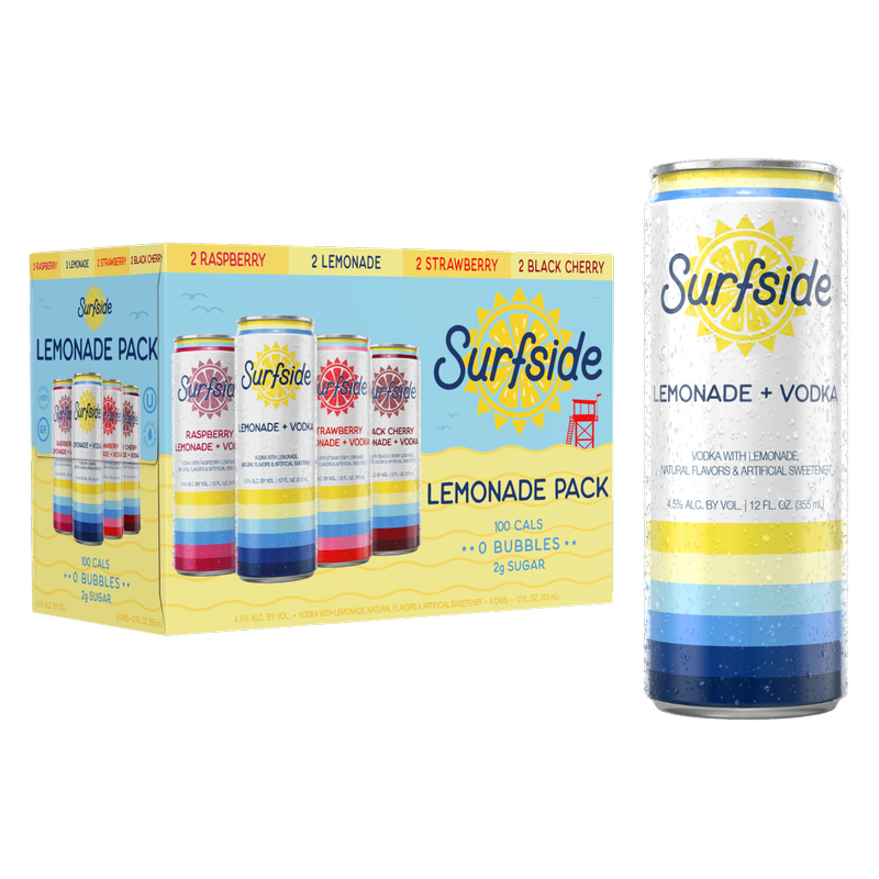Surfside Lemonade Variety 8pk 12oz Can 4.5% ABV