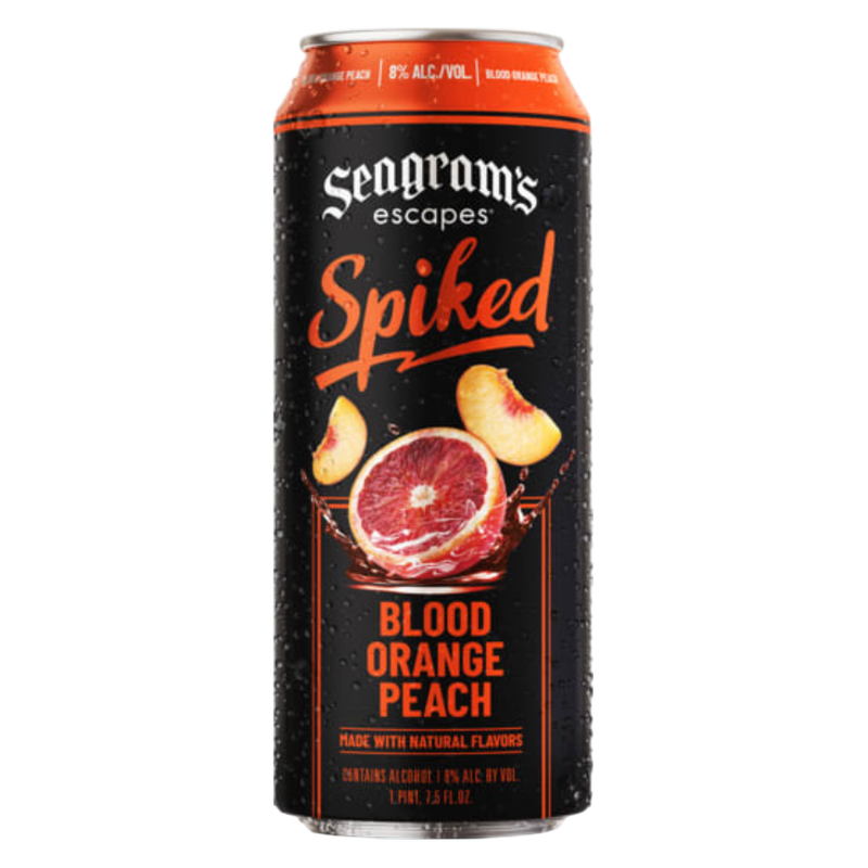 Seagram's Escapes Spiked Blood Orange Peach 23.5oz Can 8.0% ABV