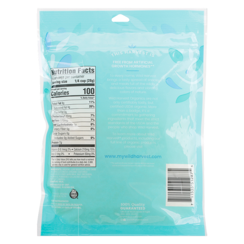 Wild Harvest Organic Shredded Mozzarella Cheese - 6oz