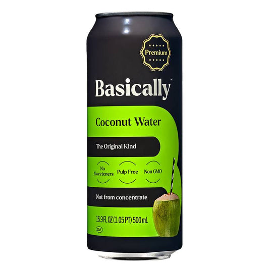 Basically Premium Coconut Water 16.9oz Can