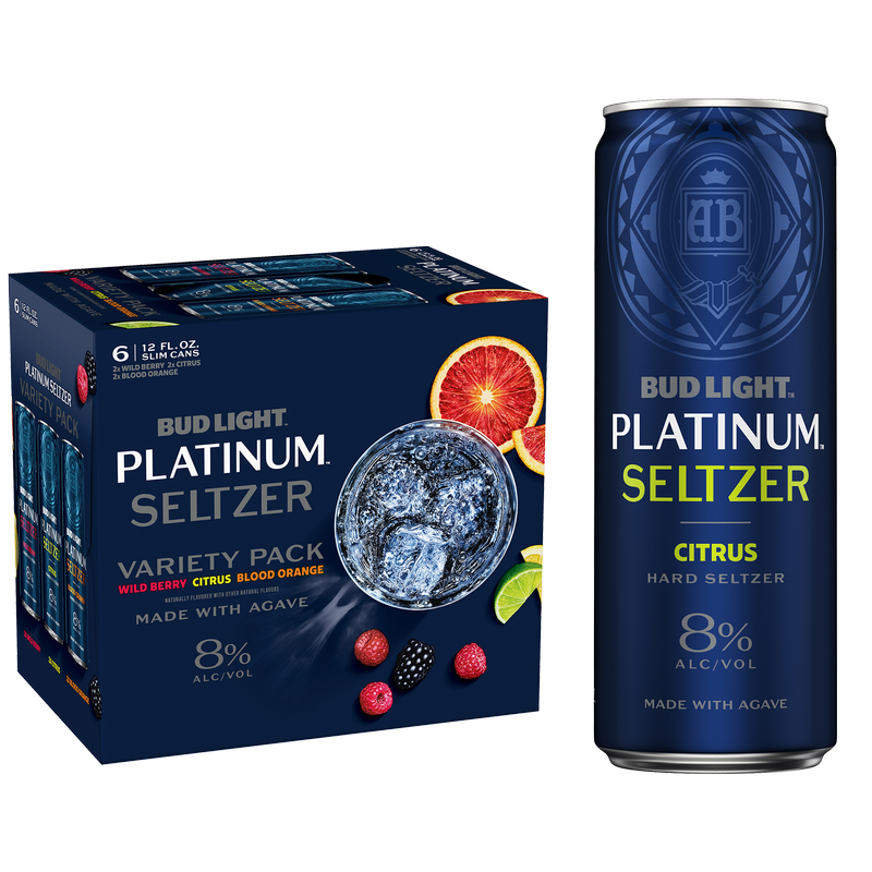 Bud Light Platinum Hard Seltzer Variety Pack 6pk 12oz Slim Cans 8% ABV