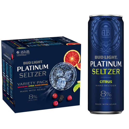 Bud Light Platinum Hard Seltzer Variety Pack 6pk 12oz Slim Cans 8% ABV