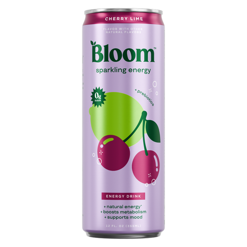 Bloom Cherry Lime Sparkling Energy 12oz Can