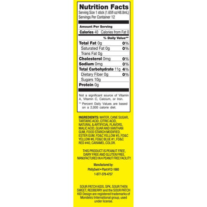 Sour Patch Kids Variety Pack Ice Pops 12ct