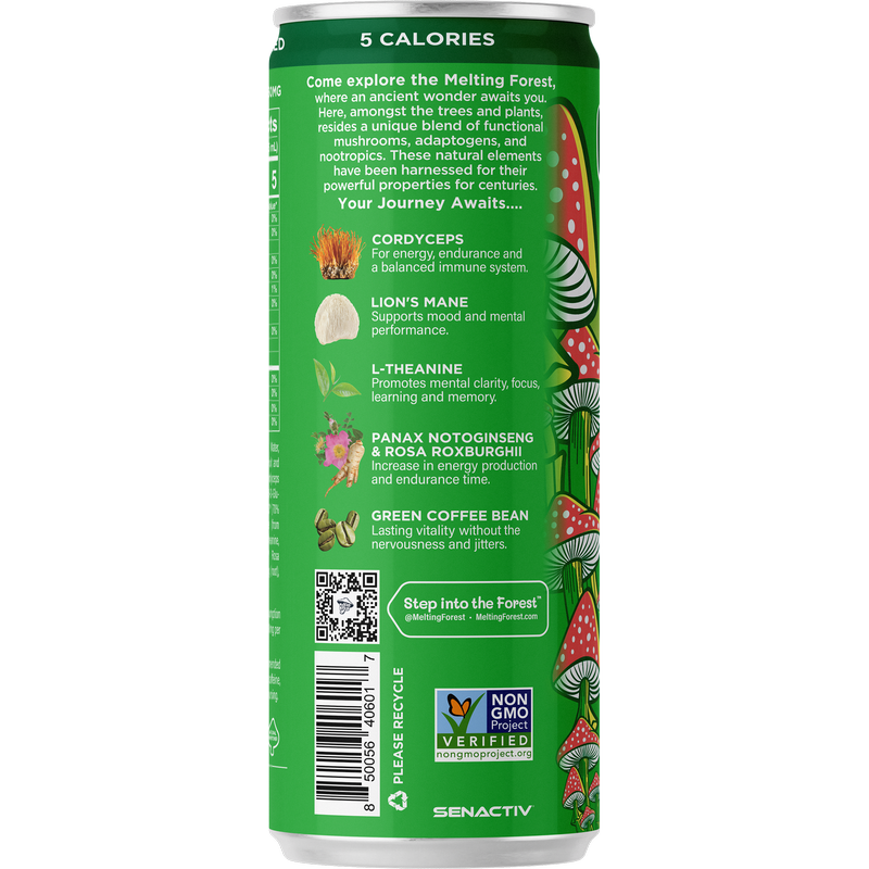 Melting Forest Mango Guava Mushroom Energy 12oz Can
