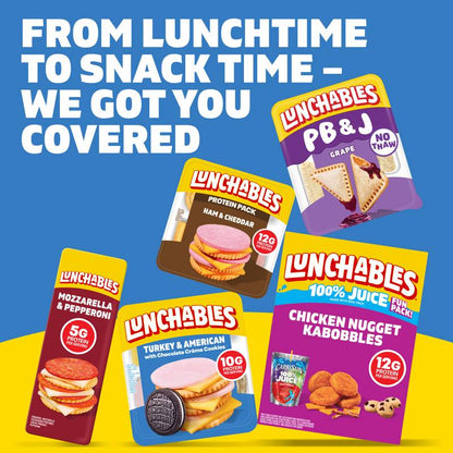Lunchables Turkey & American Cheese Cracker Stackers with Chocolate Sandwich Cookies  - 3.2oz