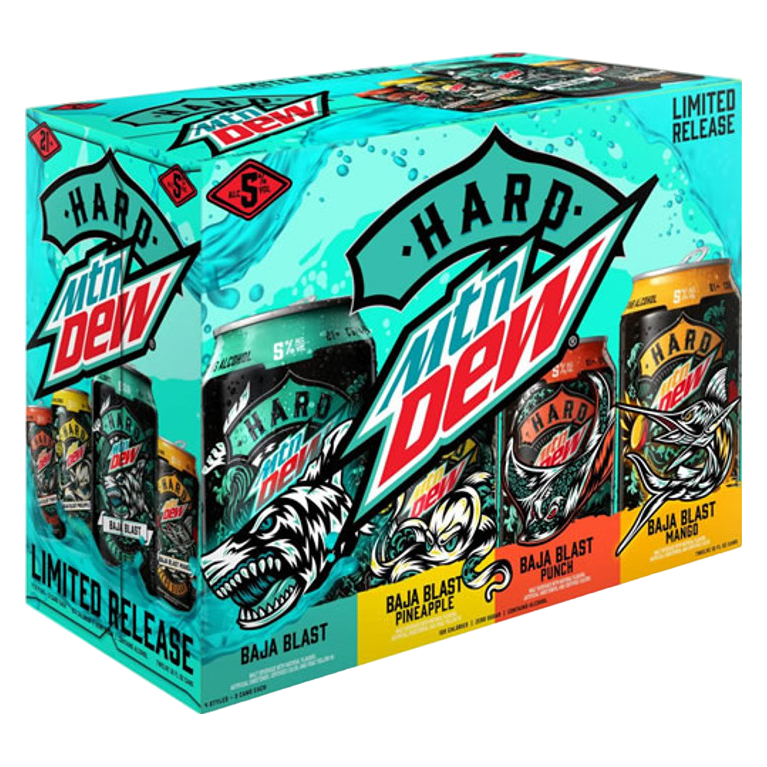 Hard Dew Baja Blast Variety Pack 12pk 12oz Cans