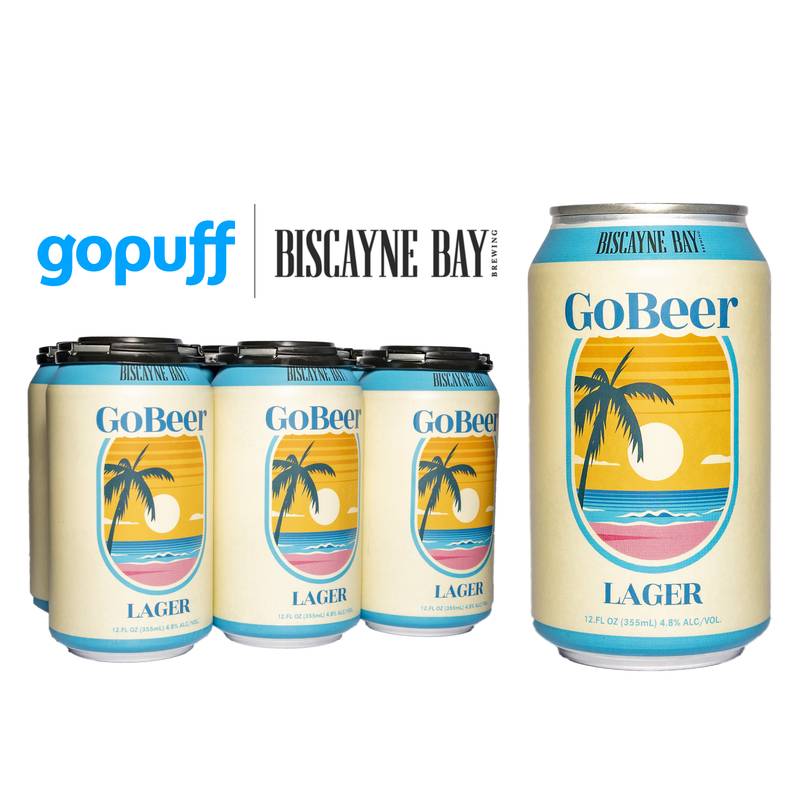 GoBeer Lager 6pk 12oz Can 4.8% ABV