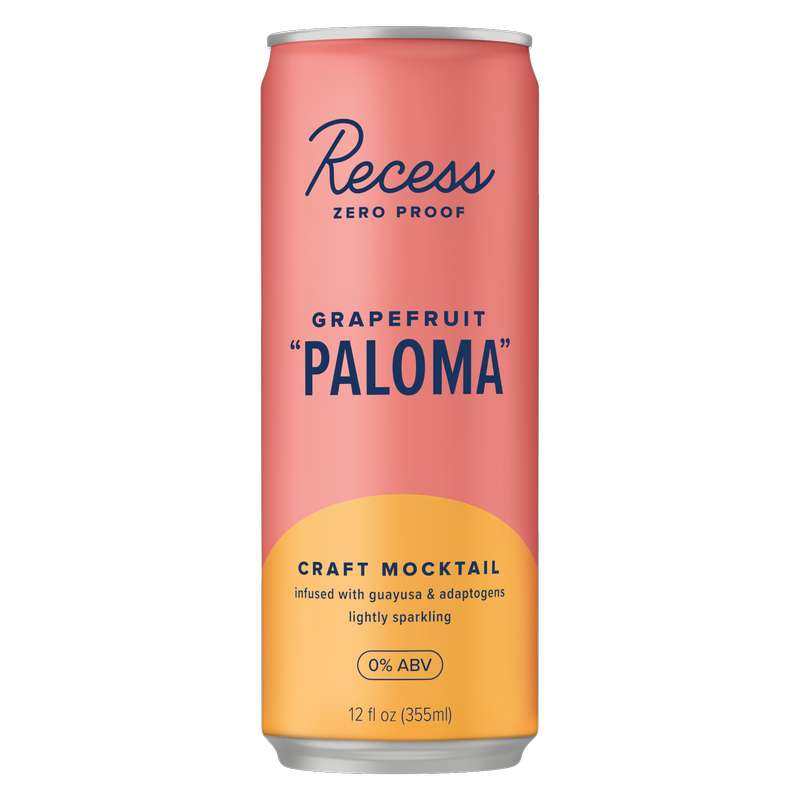 Recess Grapefriut Paloma Mocktail 4pk 12oz Can