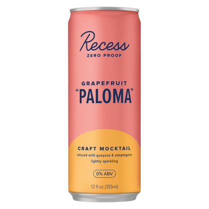 Recess Grapefriut Paloma Mocktail 4pk 12oz Can