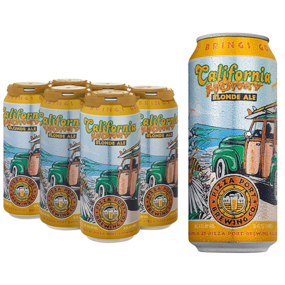 Pizza Port Brewing California Honey Blonde Ale 6pk 16oz Can