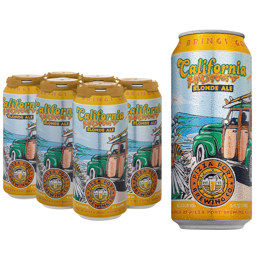 Pizza Port Brewing California Honey Blonde Ale 6pk 16oz Can