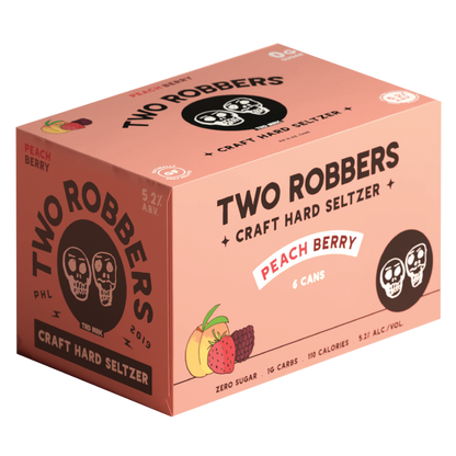 Two Robbers Peach Berry 6pk 12oz 5.2% ABV