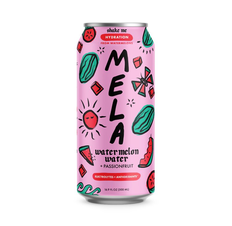 Mela Water Watermelon Passionfruit 16.9oz Can