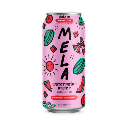 Mela Water Watermelon Passionfruit 16.9oz Can