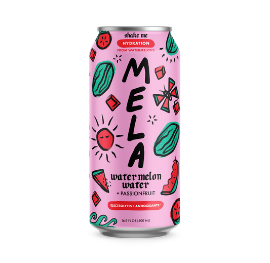 Mela Water Watermelon Passionfruit 16.9oz Can