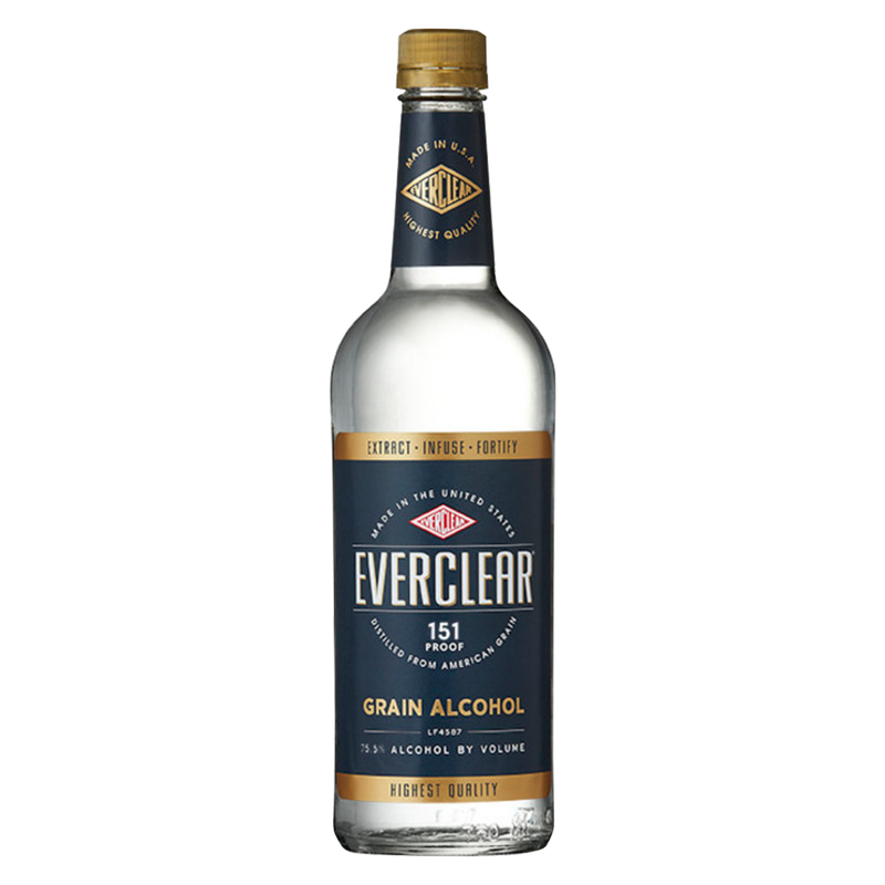Everclear 151 Grain Alcohol 750ml