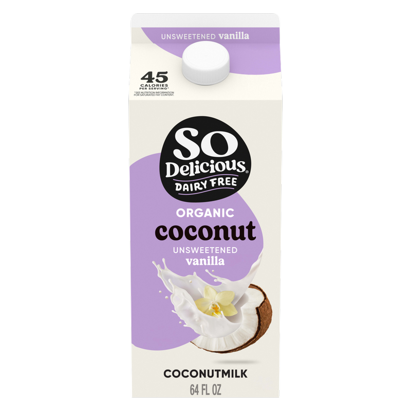 So Delicious Organic Unsweetened Vanilla Coconut Milk 64oz