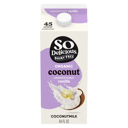 So Delicious Organic Unsweetened Vanilla Coconut Milk 64oz