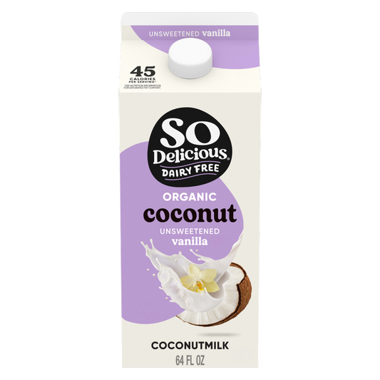 So Delicious Organic Unsweetened Vanilla Coconut Milk 64oz