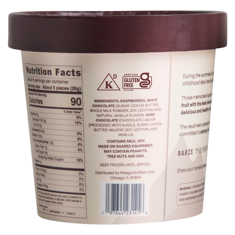 Baris Dipped Raspberries Double White & Dark Chocolate, 5.3oz