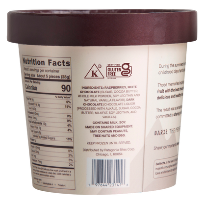 Baris Dipped Raspberries Double White & Dark Chocolate, 5.3oz