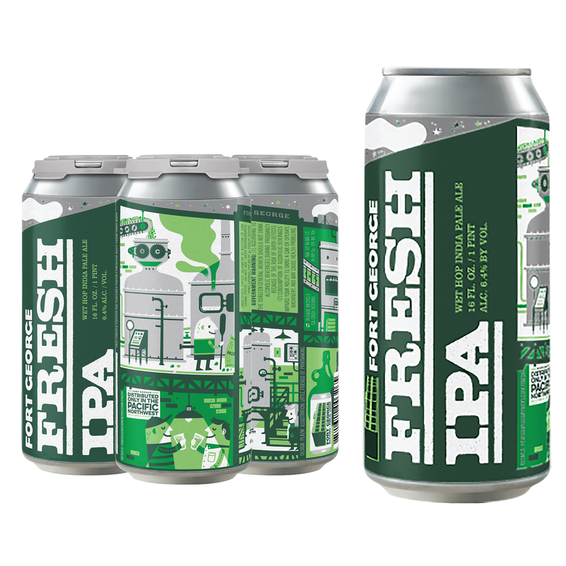 Fort George Fresh Hop IPA 4pk 16oz