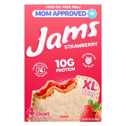 Jams Strawberry Protein PB&J Sandwich 4ct