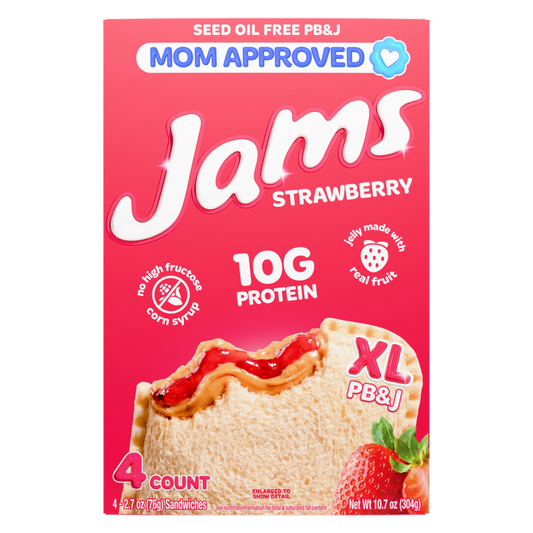 Jams Strawberry Protein PB&J Sandwich 4ct