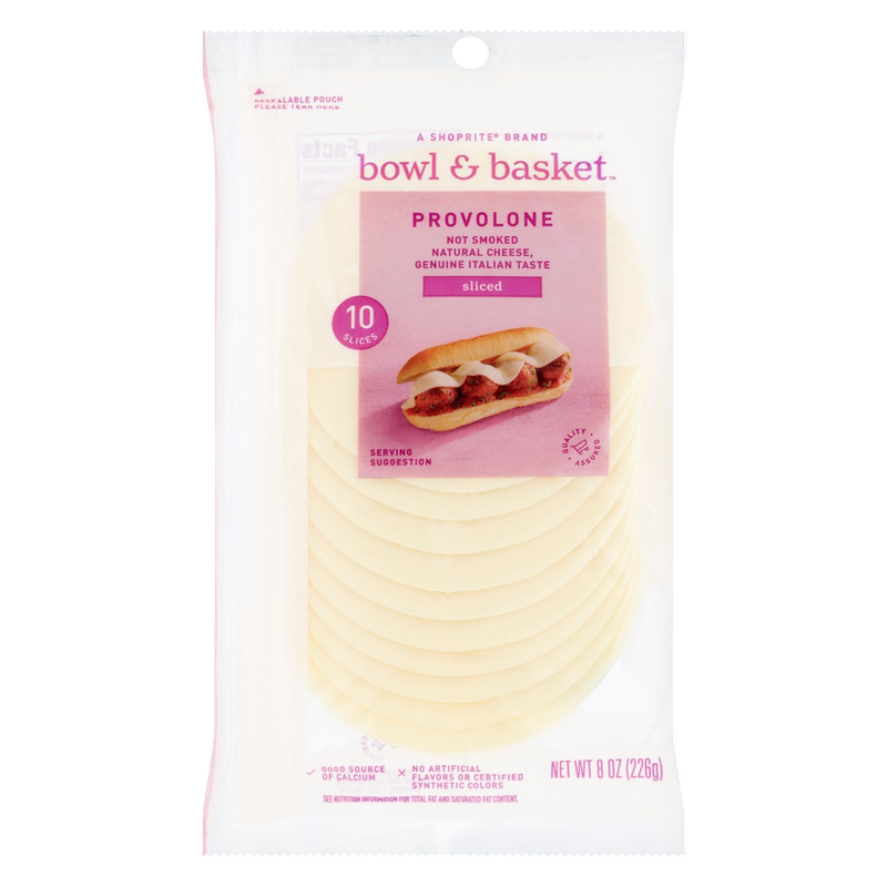 Bowl & Basket Sliced Provolone Cheese - 8oz