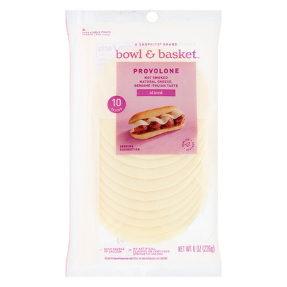 Bowl & Basket Sliced Provolone Cheese - 8oz
